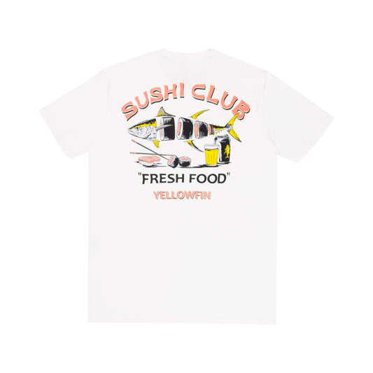 Camiseta Yellowfin Fresh Food  Masculino Off White