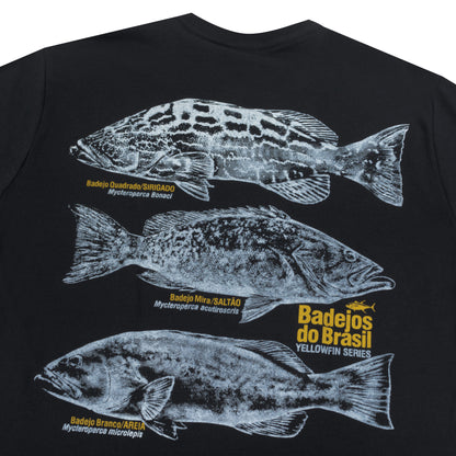 Camiseta Yellowfin Badejos do Brasil Preta