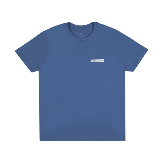 Camiseta Yellowfin BÁSICA Masculina Azul (Pima)