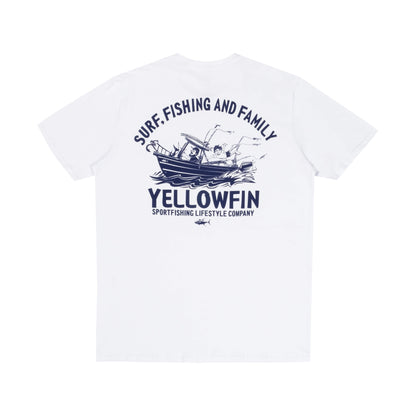 Camiseta Yellowfin Fishing Masculina Branca