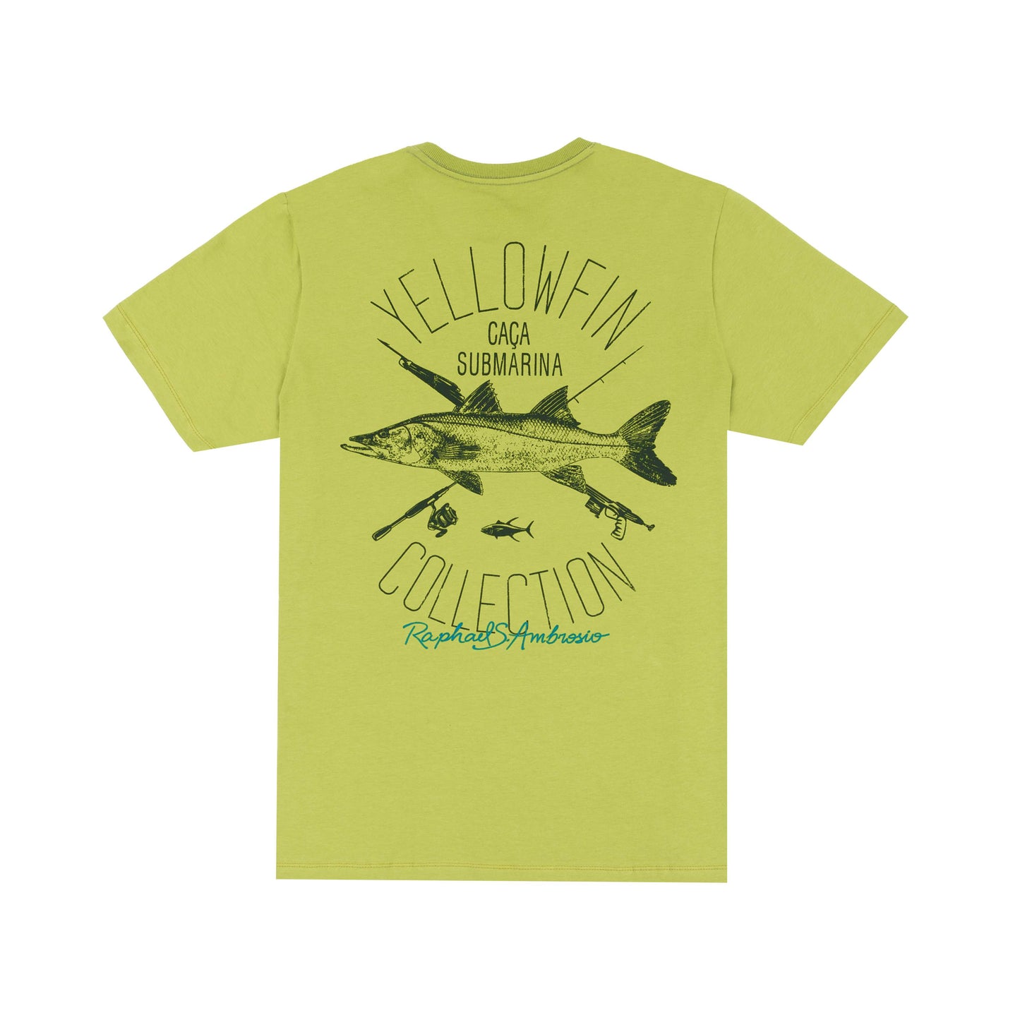 Camiseta Yellowfin Robalo Verde Musgo