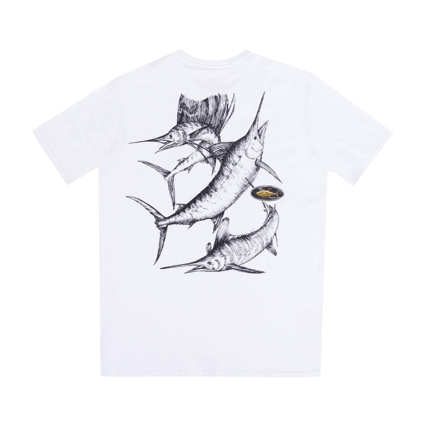 Camiseta Yellowfin Billfish Season Branca