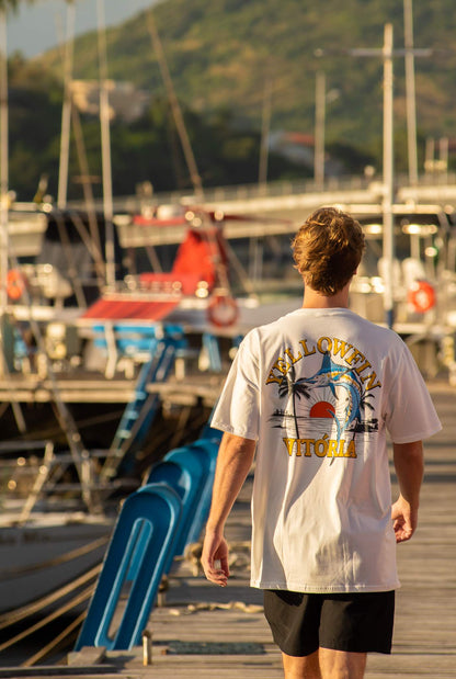 Camiseta Yellowfin VITÓRIA Masculina Offwhite