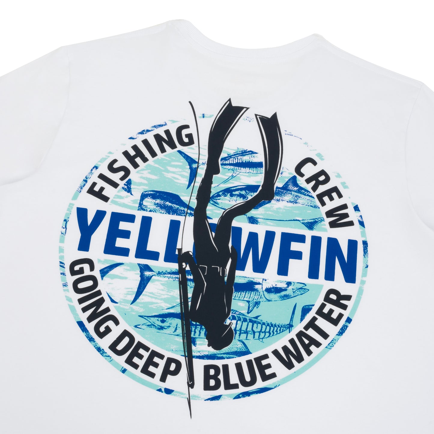 Camiseta Tellowfin Blue Water Masculina Branca