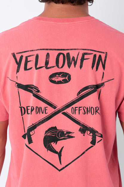 Camisa Yellowfin Deep Dive Masculina Coral