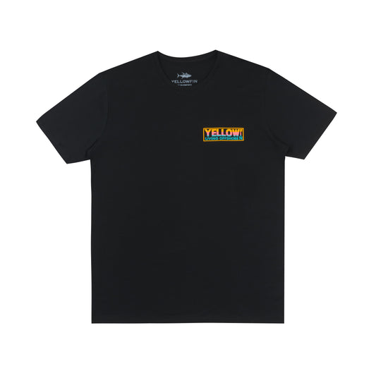 Camiseta Yellowfin Logo Sunshine Masculina Preta