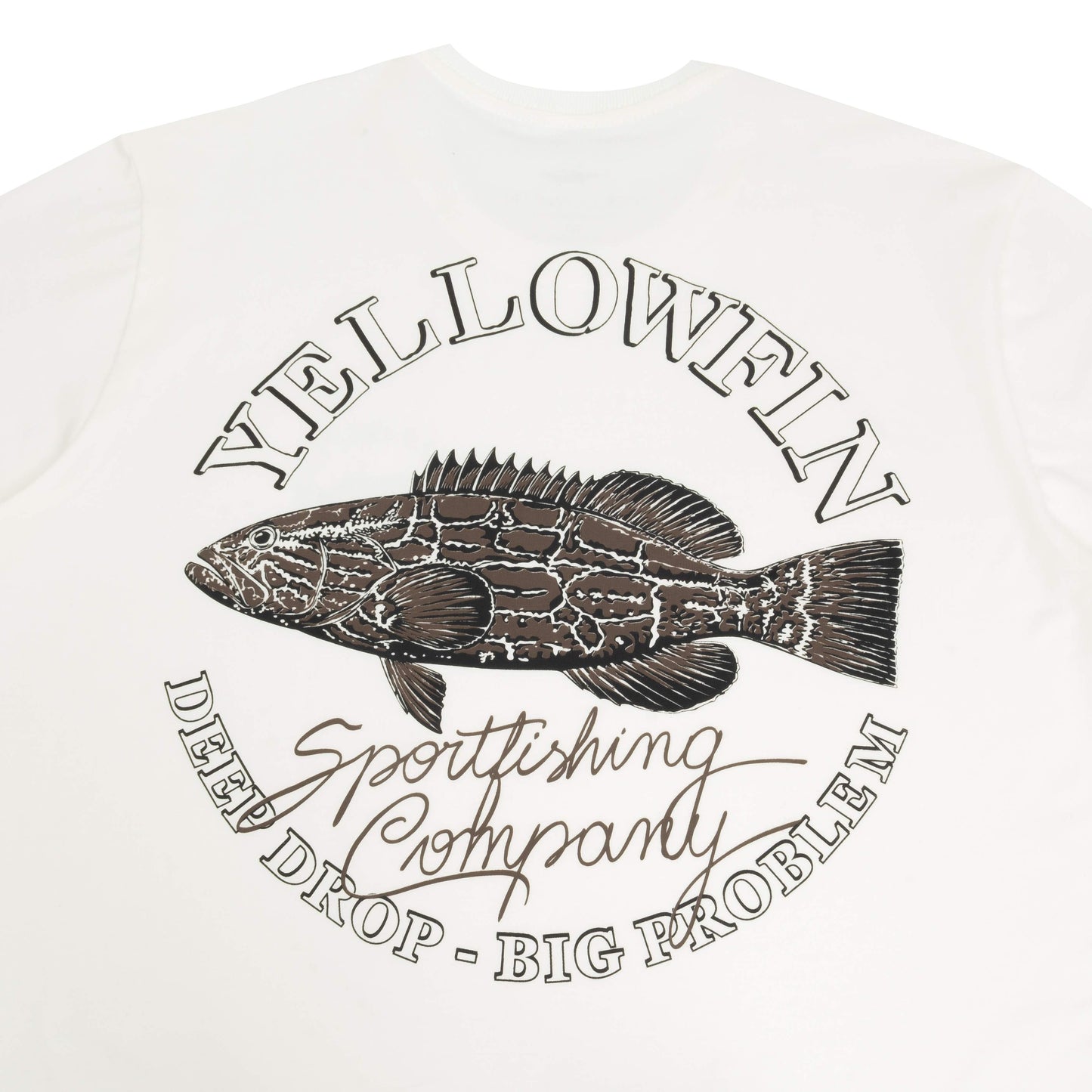 Camiseta Yellowfin BADEJO Masculina BRANCA