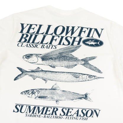 Camiseta Yellowfin Billfish Baits Off White