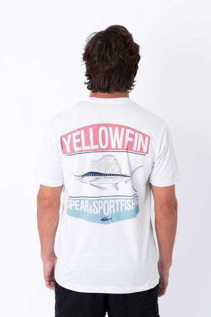 Camiseta Yellowfin Spear Masculina Branca