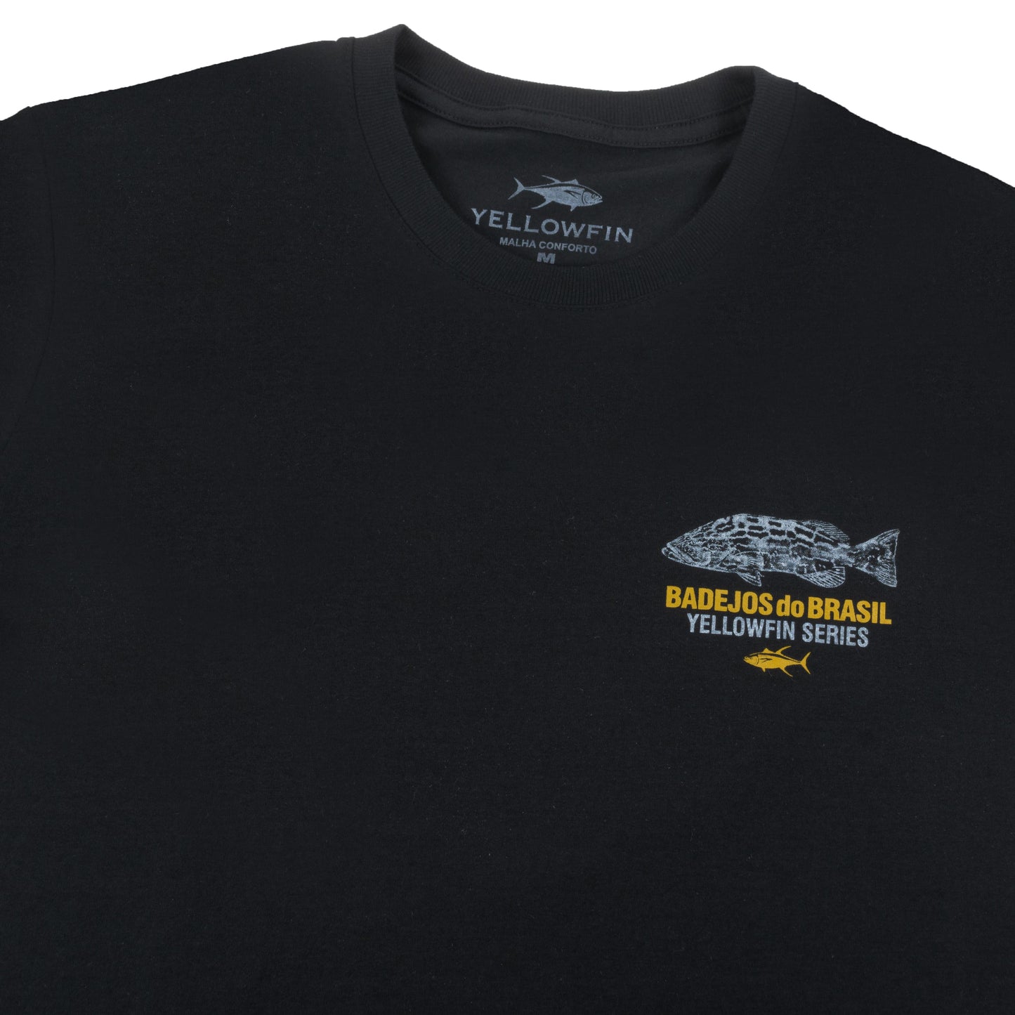 Camiseta Yellowfin Badejos do Brasil Preta