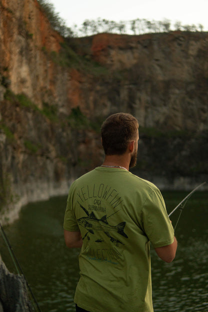 Camiseta Yellowfin Robalo Verde Musgo