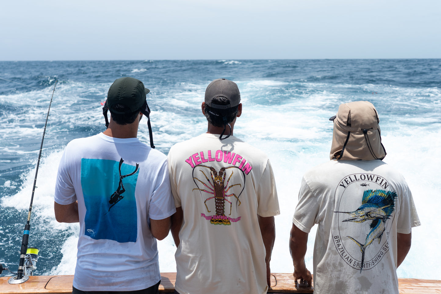 Camisa Yellowfin Fishing Series Off  White