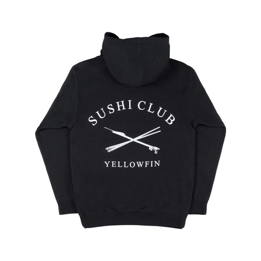 CASACO MOLETOM YELLOWFIN SUSHI CLUB PRETO