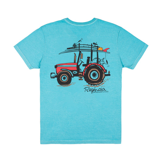 Camisa Yellowfin Regência Tractor Azul Claro