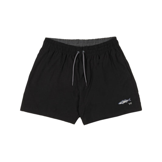 Short Yellowfin Liso com Elástico Anchova Preto
