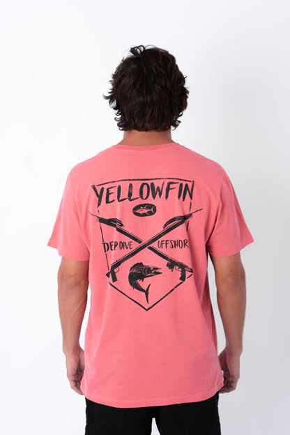 Camisa Yellowfin Deep Dive Masculina Coral