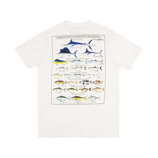 Camiseta Yellowfin CARDUME Masculina Offwhite (Pima)