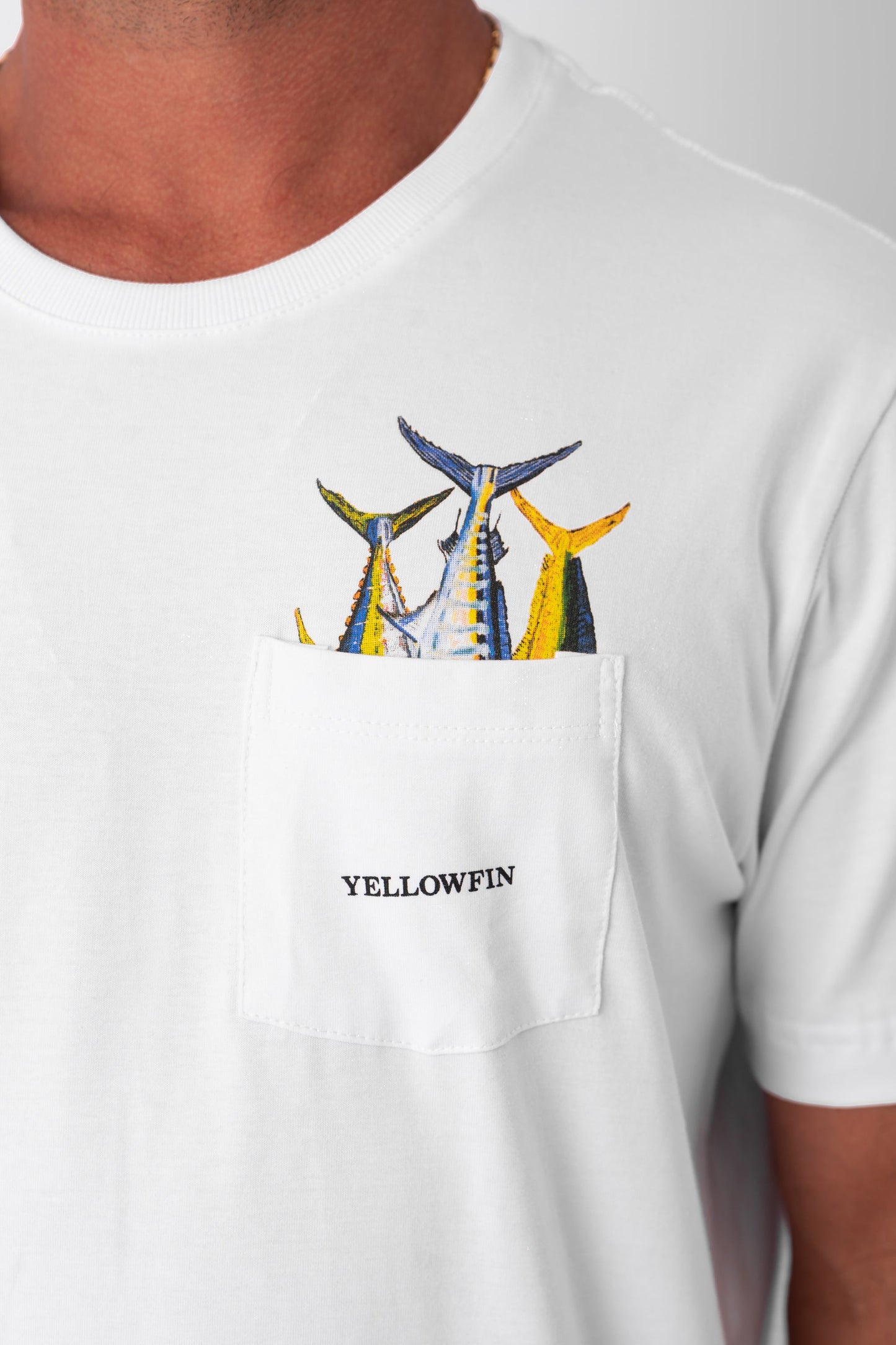 Camiseta Yellowfin Tail Masculina Branca