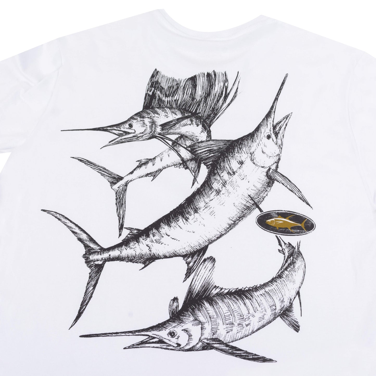 Camiseta Yellowfin Bilifish Branca