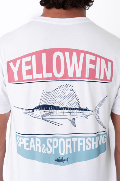 Camiseta Yellowfin Spear Masculina Branca