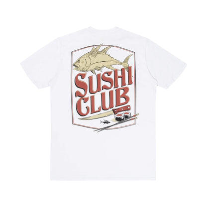 Camiseta Yellowfin Sushi Club Masculino Branca